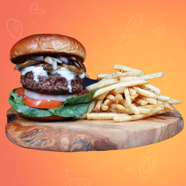 Swiss Mushroom Burger